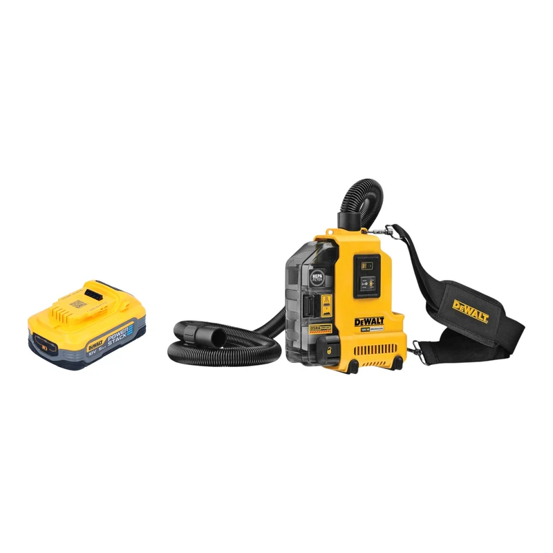 DeWalt DWH 161 N Akku Universalabsaugung 18 V 0,21 l Brushless + 1x Powerstack Akku 5,0 Ah - ohne Ladegerät