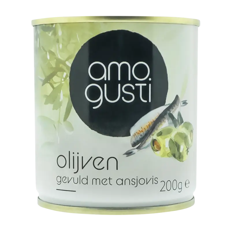 Amogusti Olijven gevuld met ansjovis