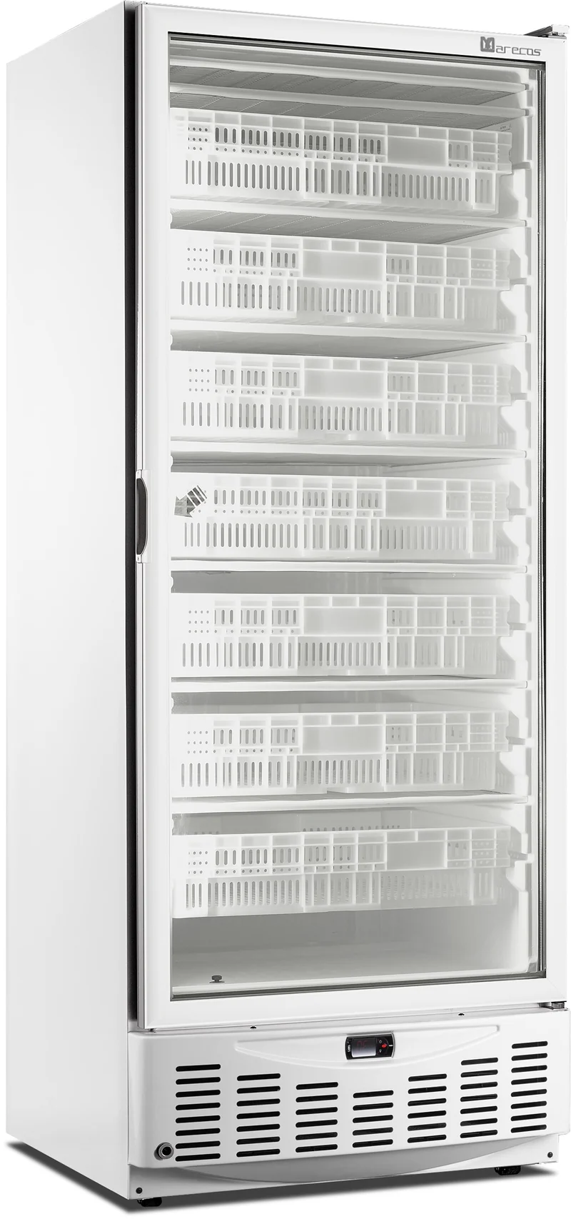 Saro Tiefkühlschrank mit Glastür - weiß, Modell MM5 N PV