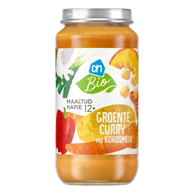 Biologisch Maaltijdhapje groentecurry kokosmelk 12+