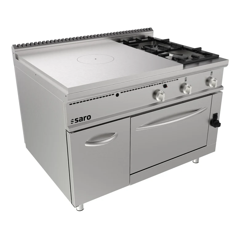 Saro Glühplattenherd Gasofen+ 2 Brenner + Tür Modell LQ / TPG6LO