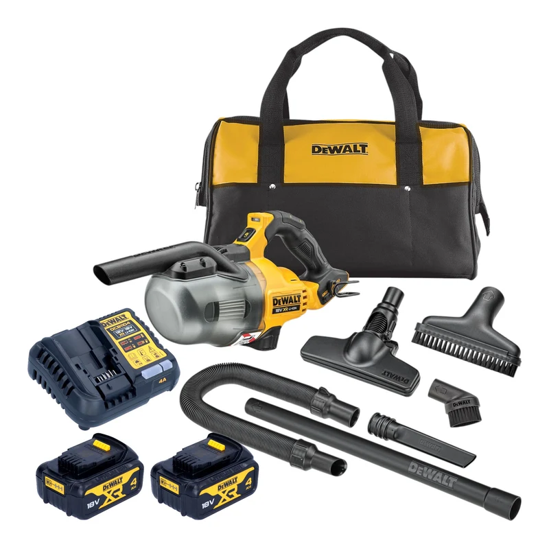 DeWalt DCV 501 LM2 Akku Stabsauger 18 V 0,7 l Staubklasse L + 2x Akku 4,0 Ah + Ladegerät
