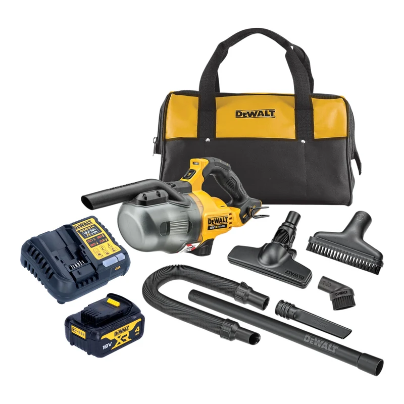 DeWalt DCV 501 LM1 Akku Stabsauger 18 V 0,7 l Staubklasse L + 1x Akku 4,0 Ah + Ladegerät