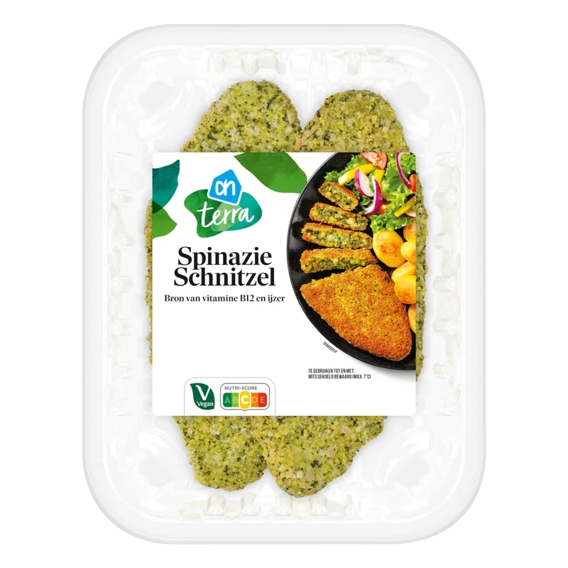 Terra Plantaardig spinazie schnitzel