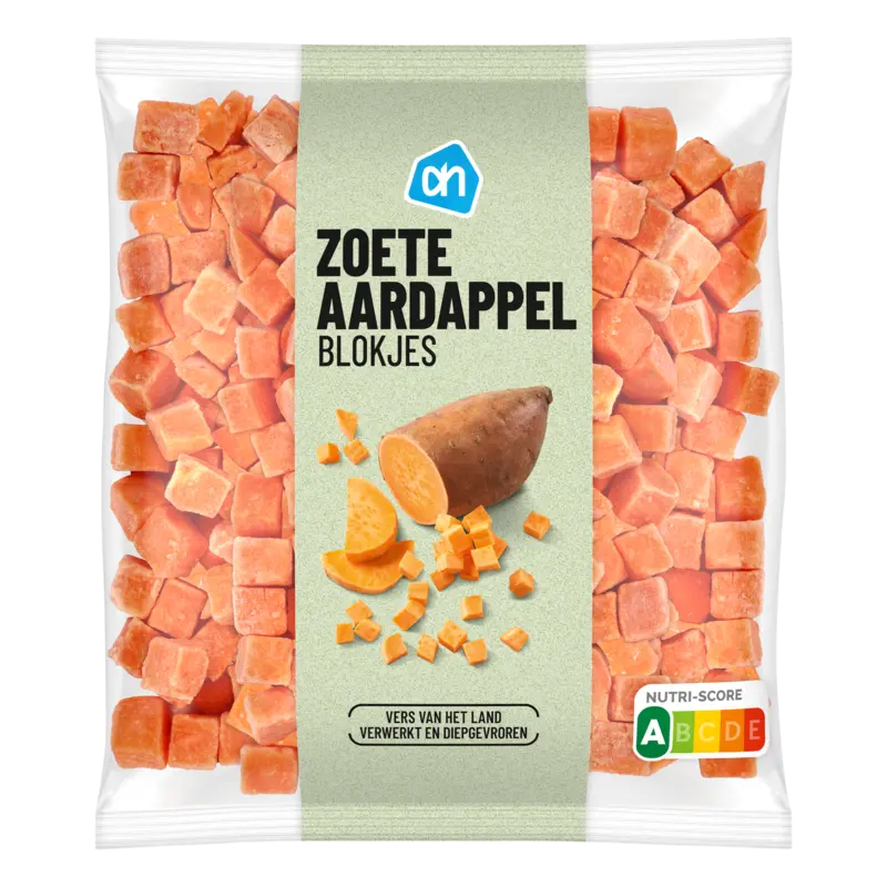 Zoete aardappelblokjes