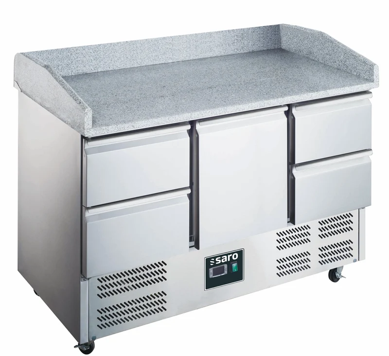 Saro Pizzatisch, 1 Tür + 4 Schubladen, Modell 903 PZ 1/4