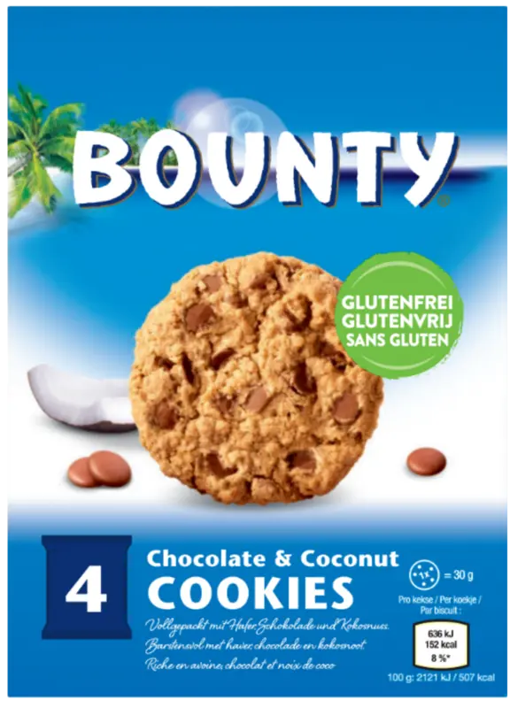 Bounty Chocolate & coconut cookies gluten free