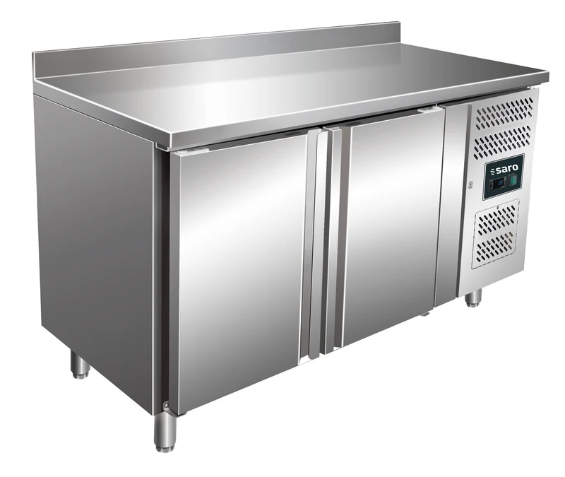 Saro Kühltisch mit 2 Türen und Aufkantung, Modell KYLIA 2200 TN