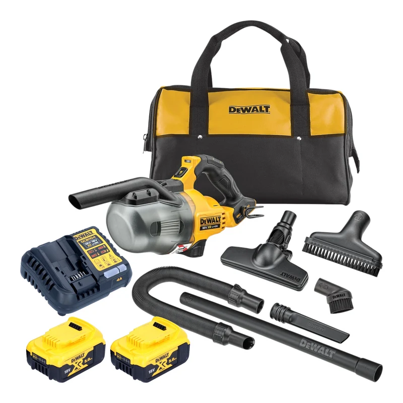 DeWalt DCV 501 LP2 Akku Stabsauger 18 V 0,7 l Staubklasse L + 2x Akku 5,0 Ah + Ladegerät