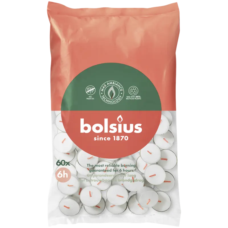 Bolsius Theelicht 6 uurs