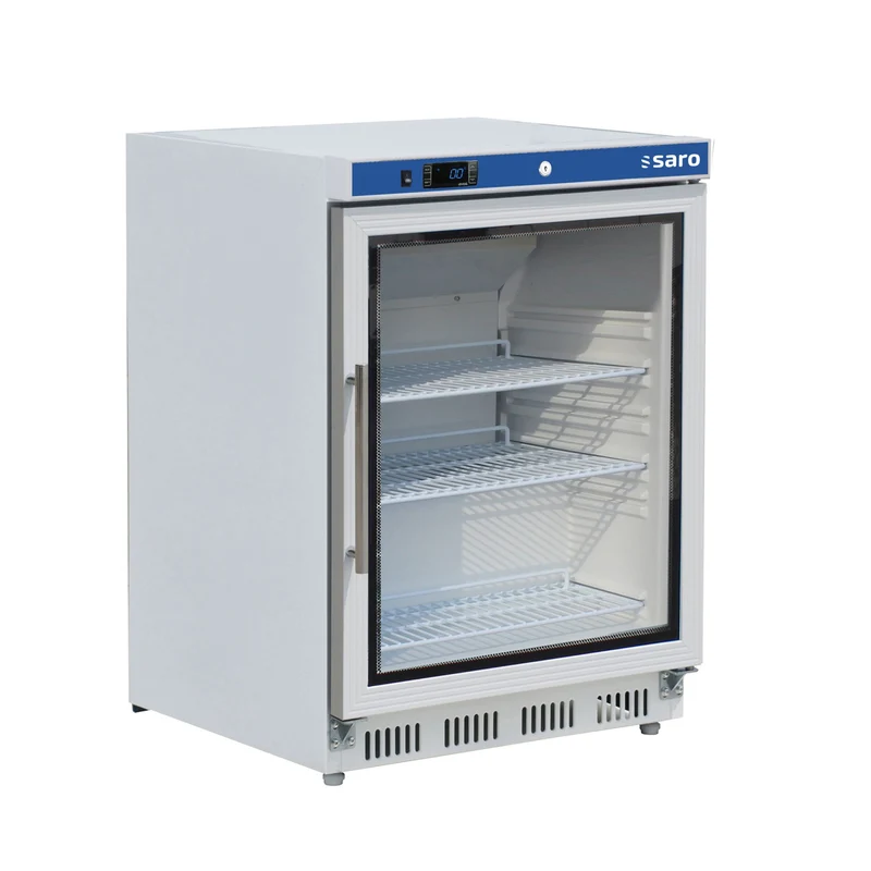 Saro Lagerkühlschrank mit Glastür - weiß, Modell HK 200 GD V2