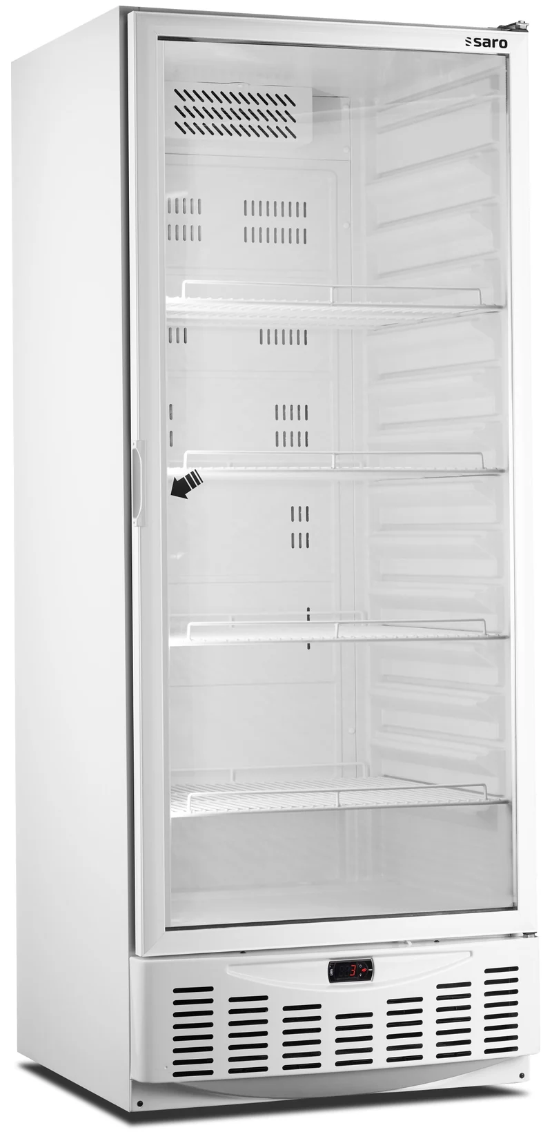 Saro Kühlschrank mit Glastür - weiß, Modell MM5 PV