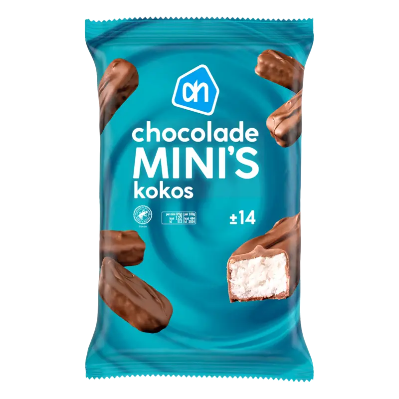 Chocolade mini's kokos