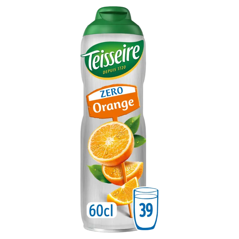 Teisseire Zero sinaasappel siroop