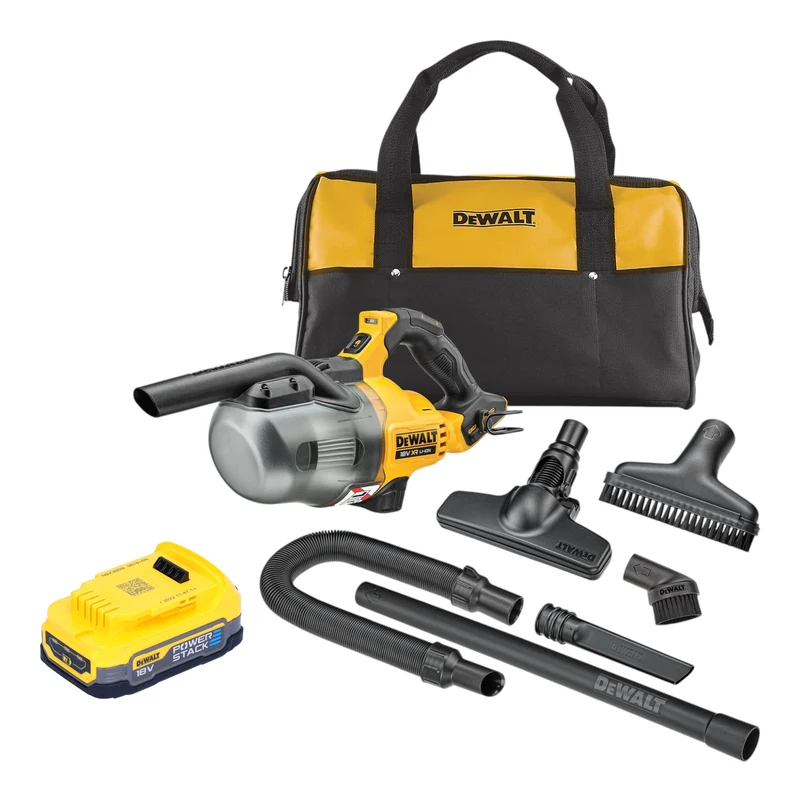 DeWalt DCV 501 LN Akku Stabsauger 18 V 0,7 l Staubklasse L + 1x Powerstack Akku 1,7 Ah - ohne Ladegerät