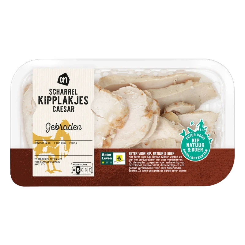 Scharrel gebraden kipfilet caesar