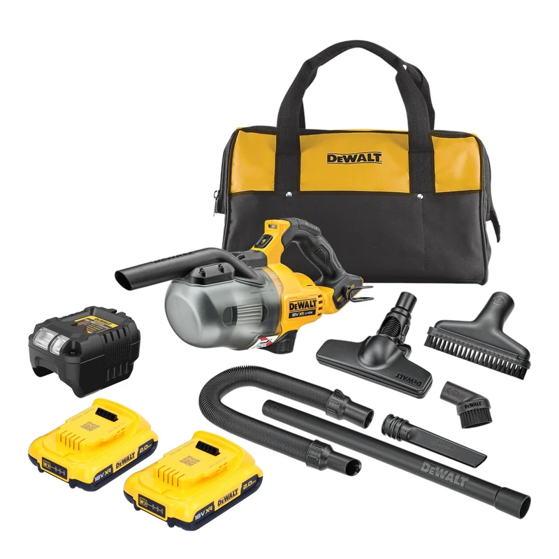 DeWalt DCV 501 LD2 Akku Stabsauger 18 V 0,7 l Staubklasse L + 2x Akku 2,0 Ah + Ladegerät