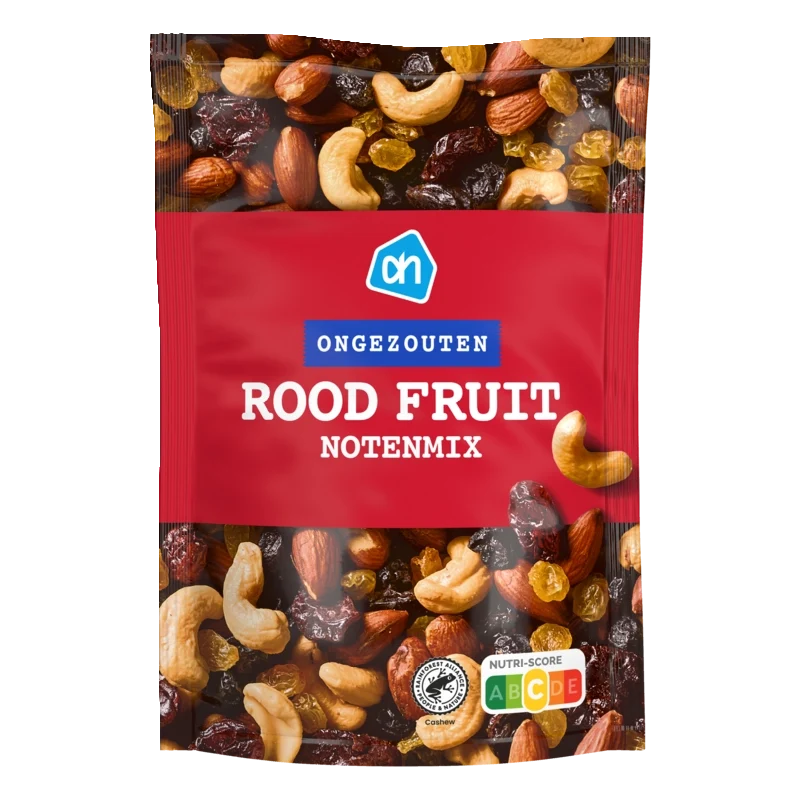 Rood fruit notenmix ongezouten