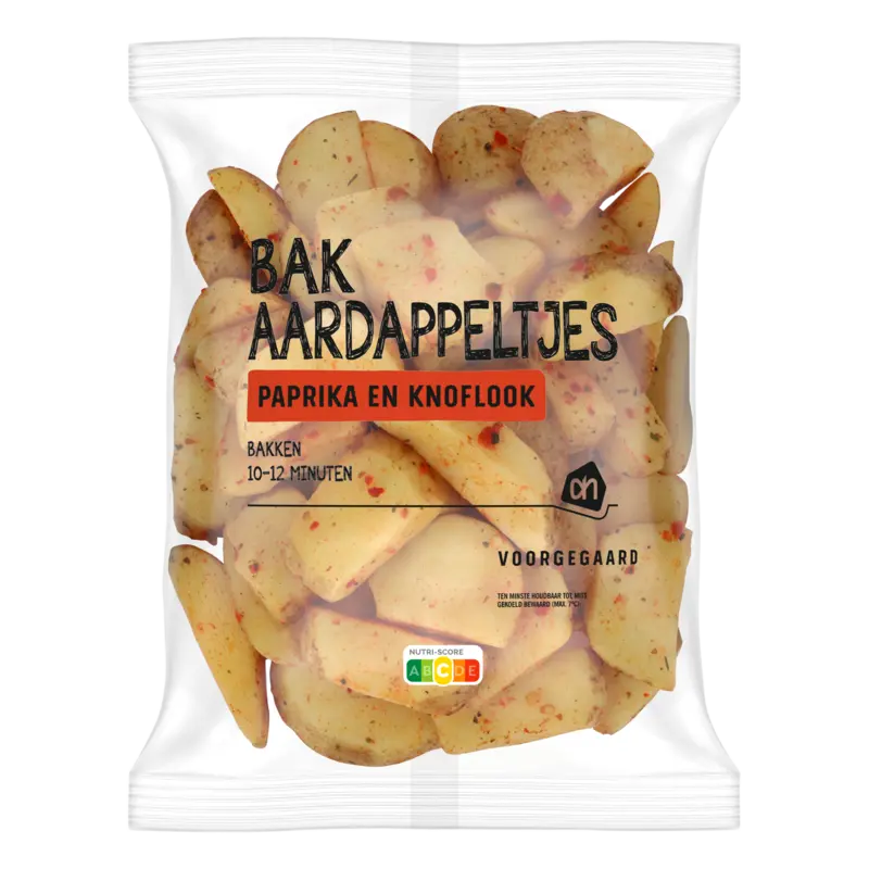Bakaardappeltjes paprika en knoflook