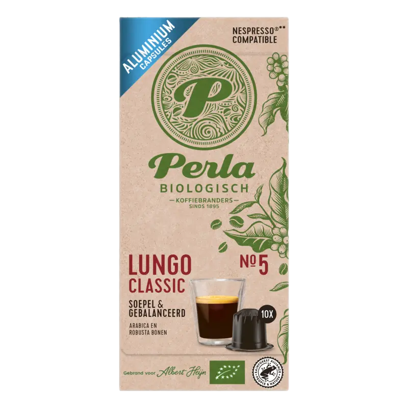 Perla Biologisch Lungo classic capsules