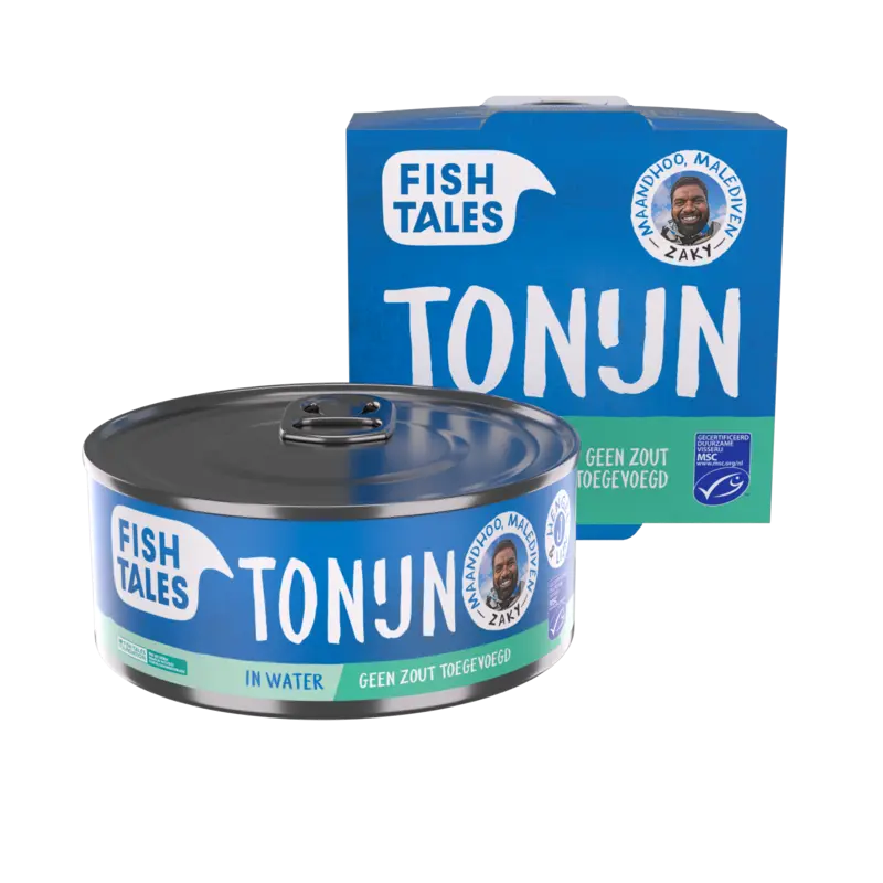 Fish Tales Tonijn in water zonder toegevoegd zout