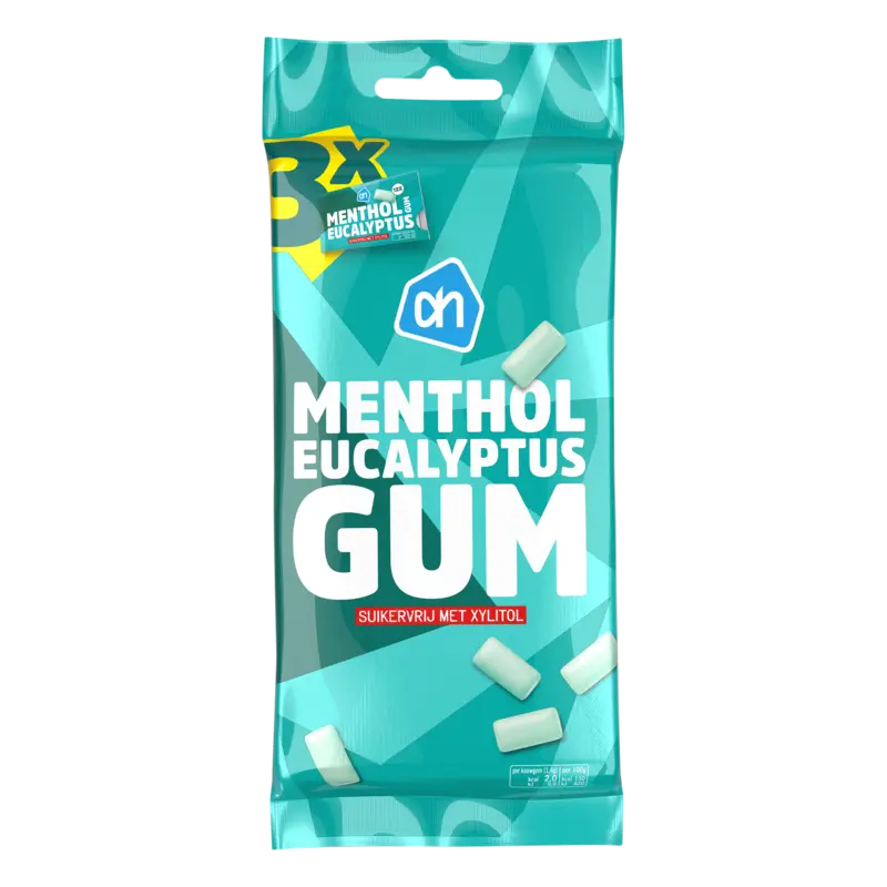 Menthol eucalyptus gum suikervrij