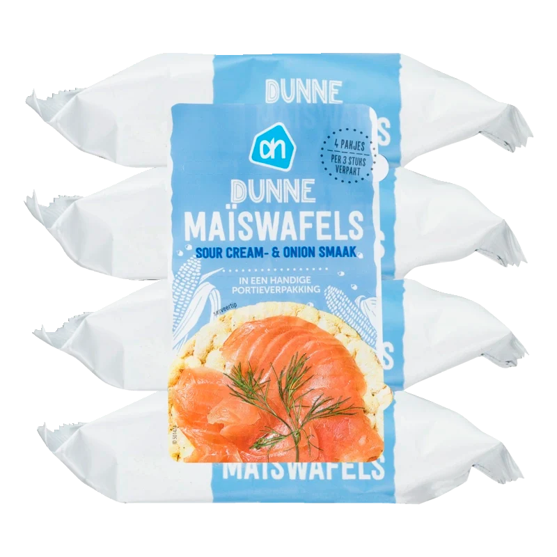 Dunne maiswafels sour cream 4-pack