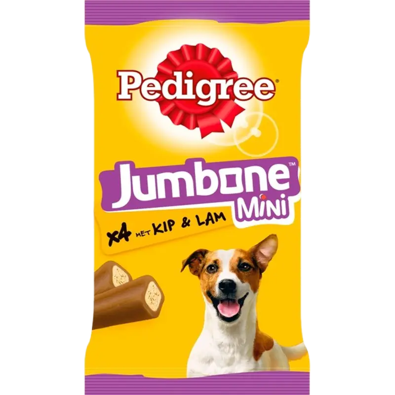 Pedigree Jumbone mini hondensnack kip en lam