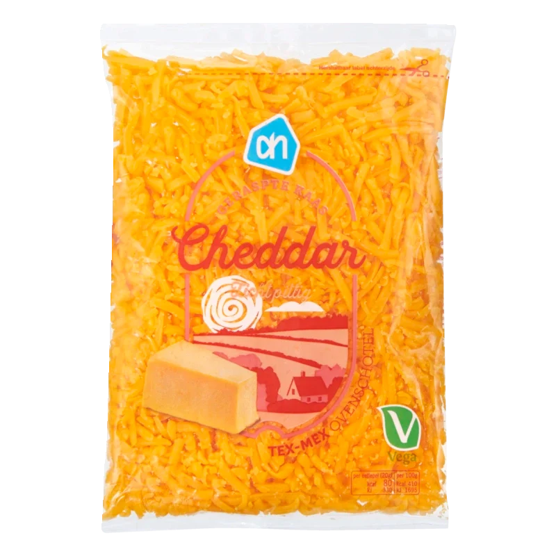Cheddar geraspte kaas