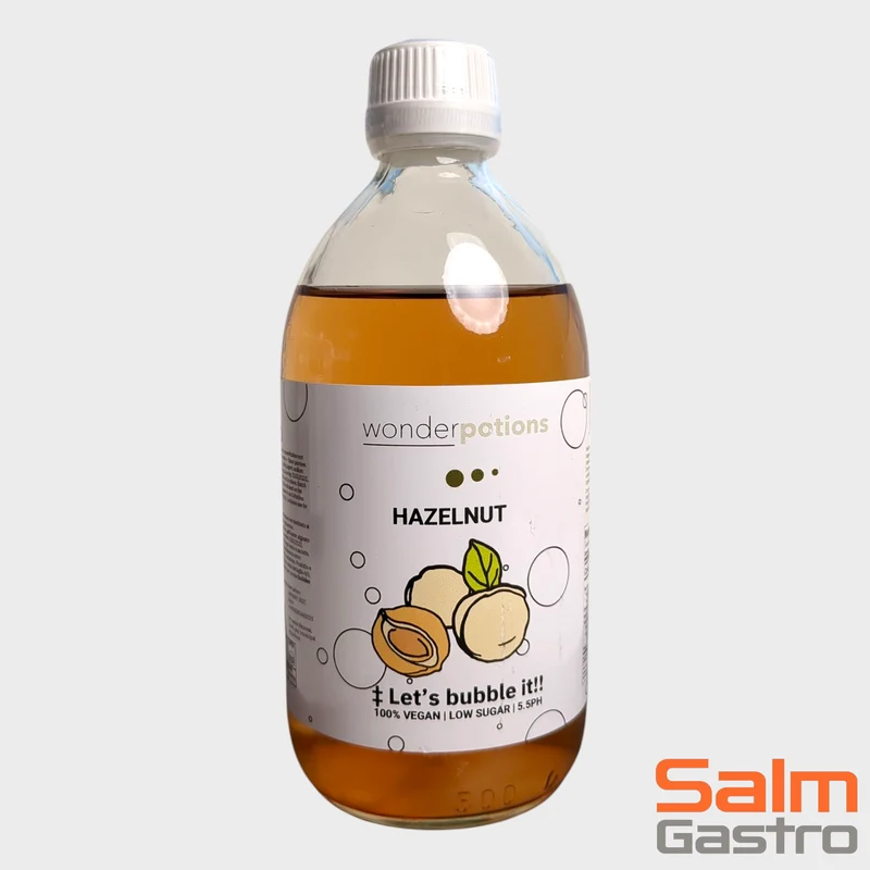 6x 500 ml Aroma Hasselnuss Wonderpotion für Wonder Bubbles Maschine Aromatisierte Flüssigkeit
