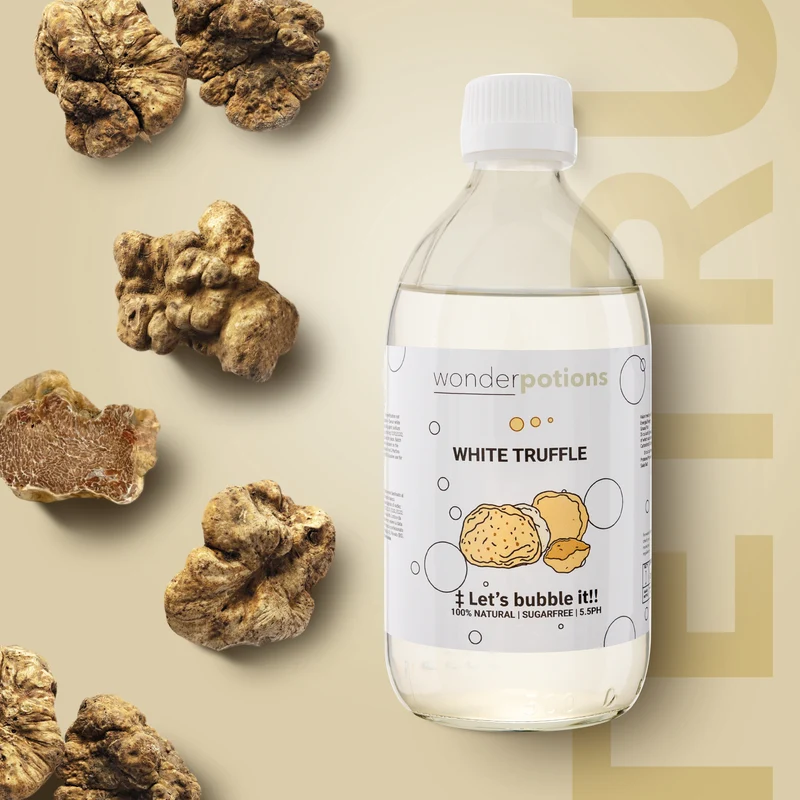 6x 500 ml Aroma Weißer Trüffel Wonderpotion für Wonder Bubbles Maschine Aromatisierte Flüssigkeit