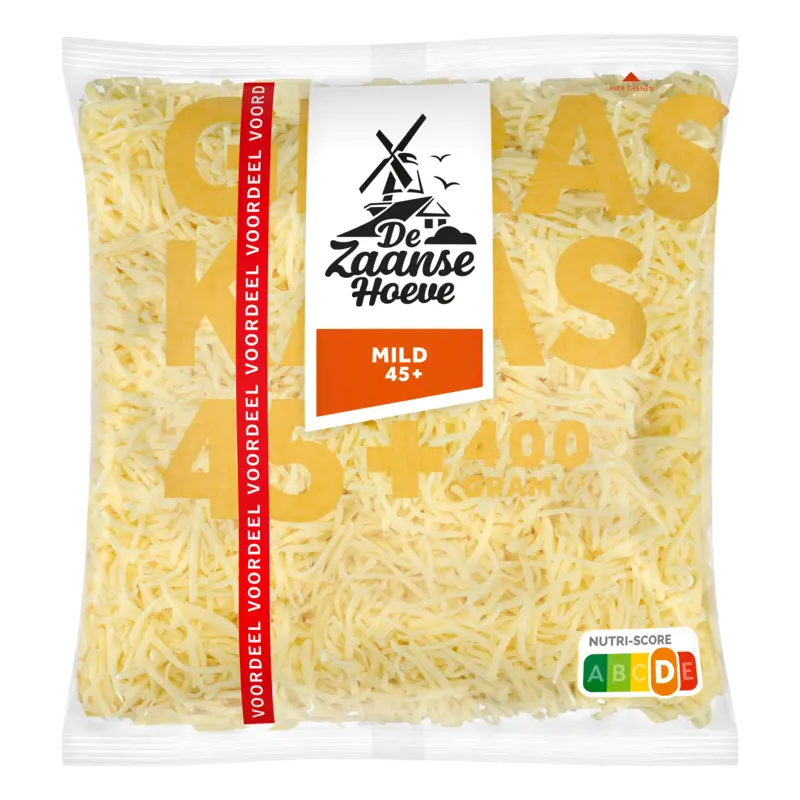 De Zaanse Hoeve Mild 45+ geraspt voordeel