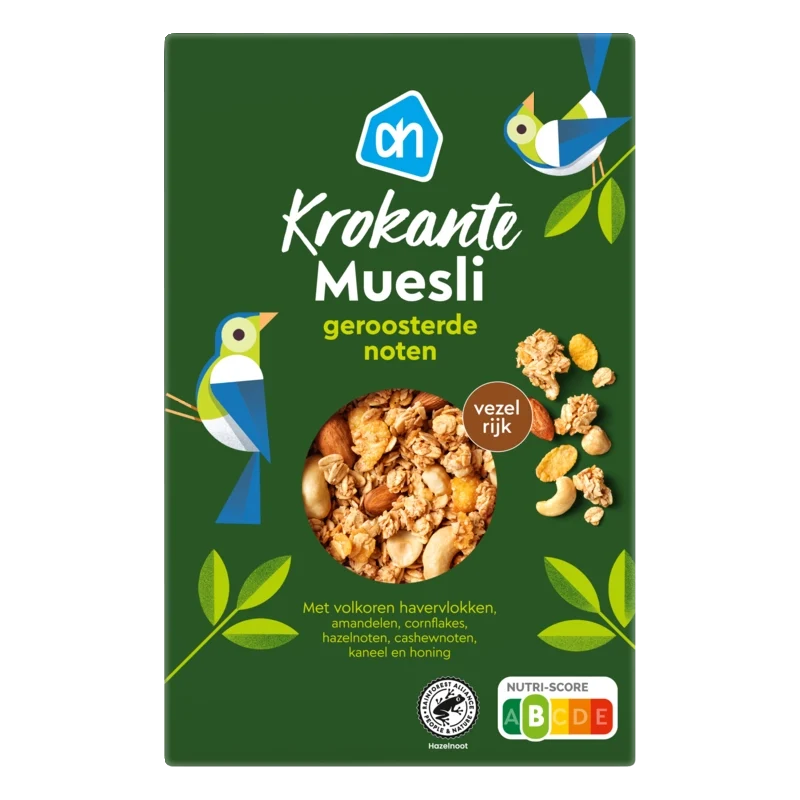 Krokante muesli geroosterde noten