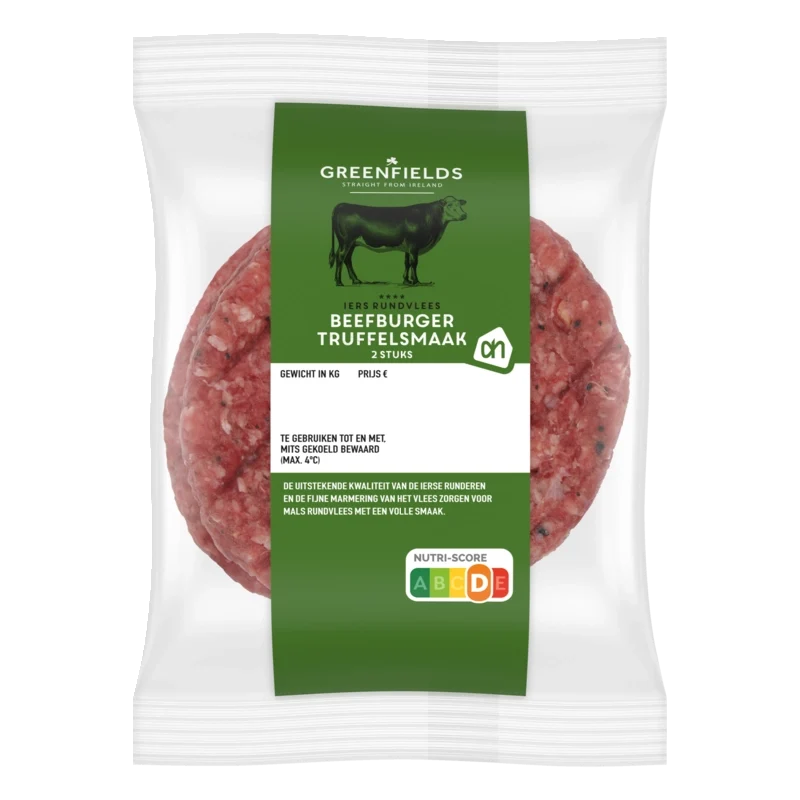 Greenfields Beefburger truffelsmaak 2 stuks
