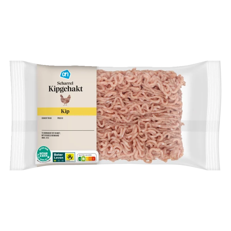 Scharrel kipgehakt
