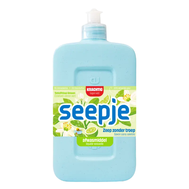 Seepje Afwasmiddel tintelfrisse limoen geur