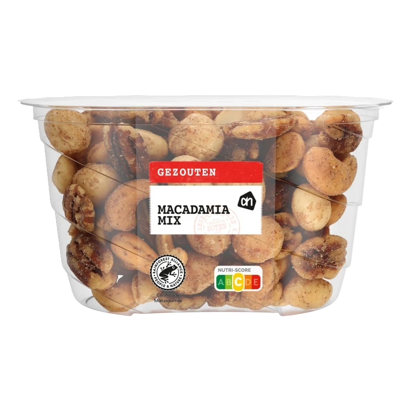 Gezouten macadamia mix