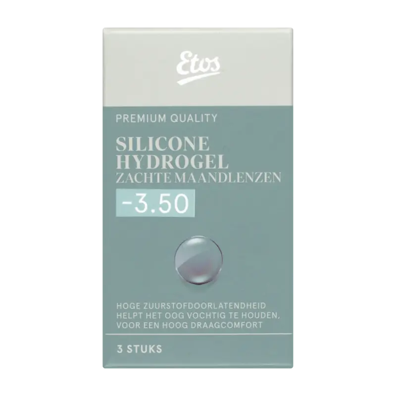 Etos Silicone zachte maandlenzen -3.50