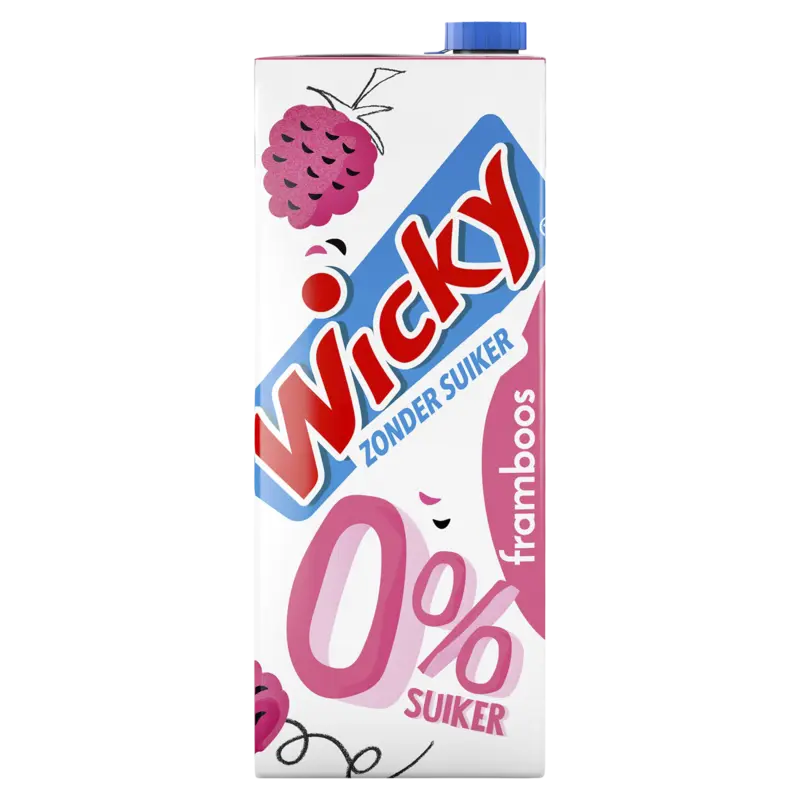 Wicky Framboos 0% suiker