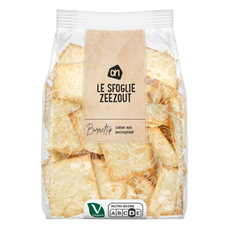 Le sfoglie toast met zeezout