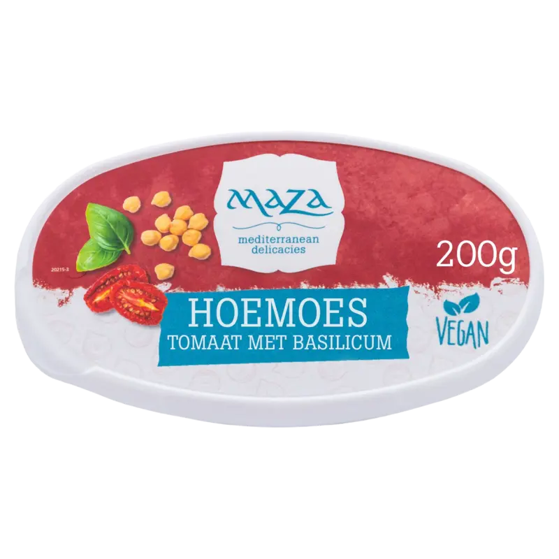 Maza Hoemoes tomaat basilicum