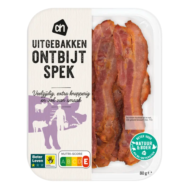 Uitgebakken ontbijtspek