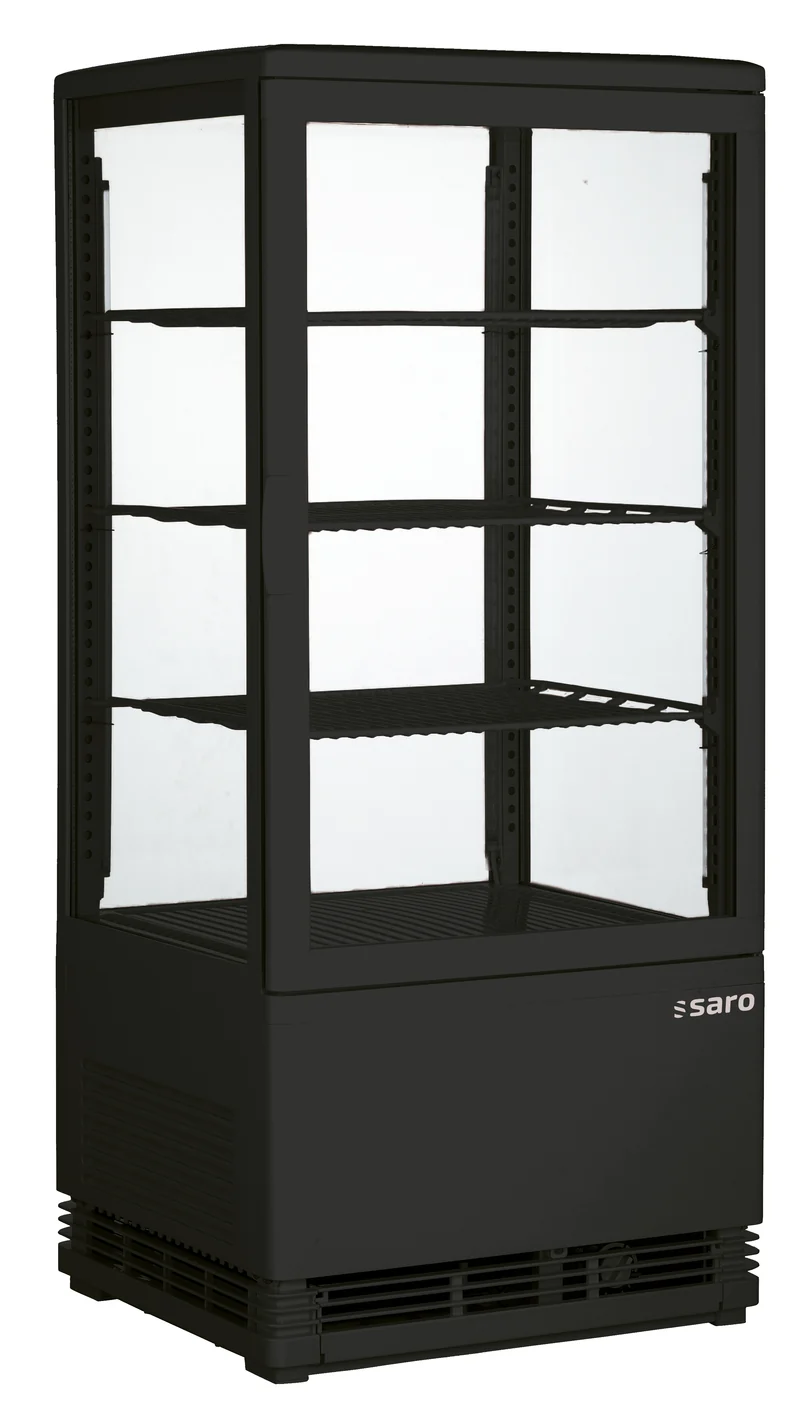 Saro Kühlvitrine 78 Liter, Modell SC 80 schwarz