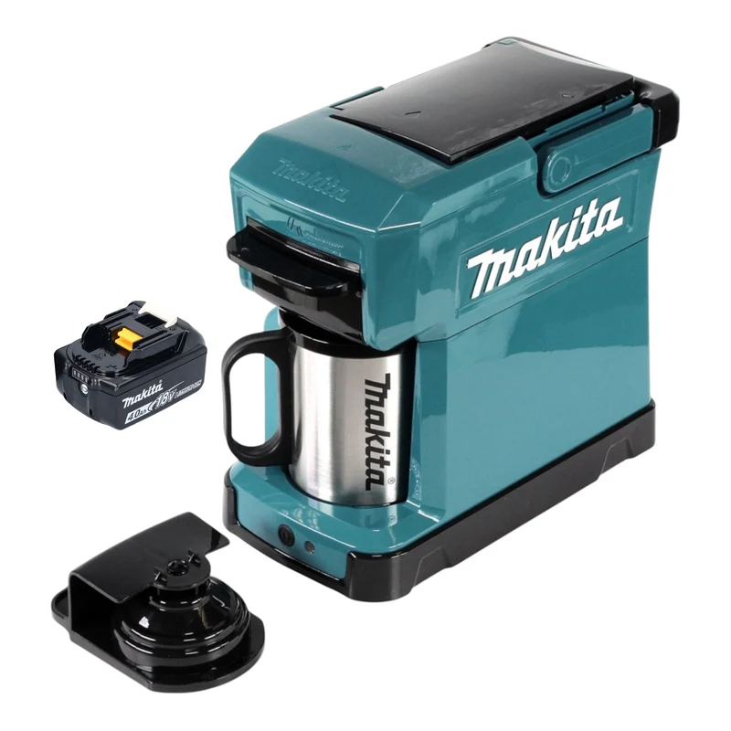 Makita DCM 501 M Akku Kaffeemaschine 12 V max. / 18 V + 1x Akku 4,0 Ah - ohne Ladegerät