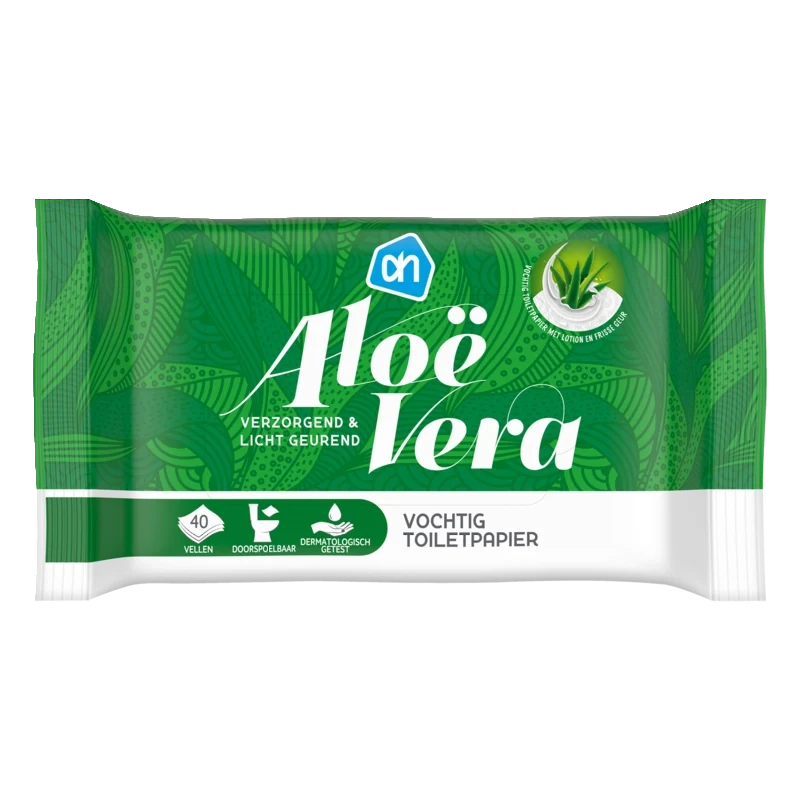Vochtig toiletpapier alo vera