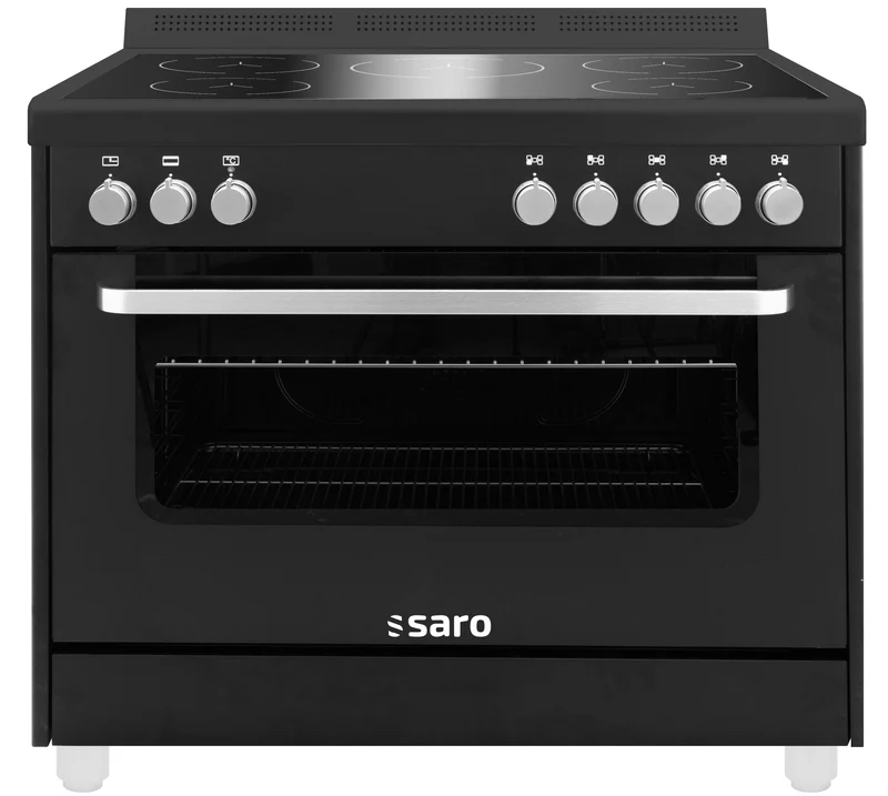 Saro Induktionsherd + Elektrobackofen Modell TS95IND61N schwarz