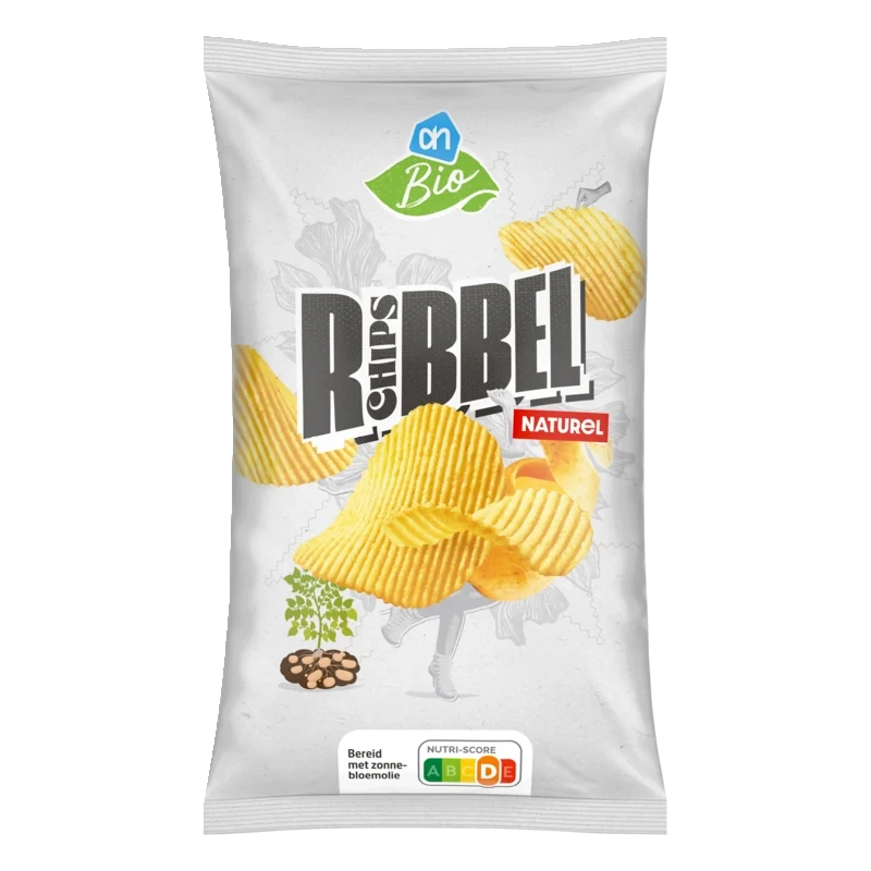 Biologisch Ribbelchips naturel