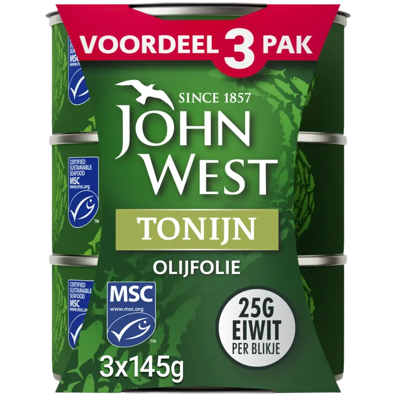 John West Tonijn in olijfolie 3-pack