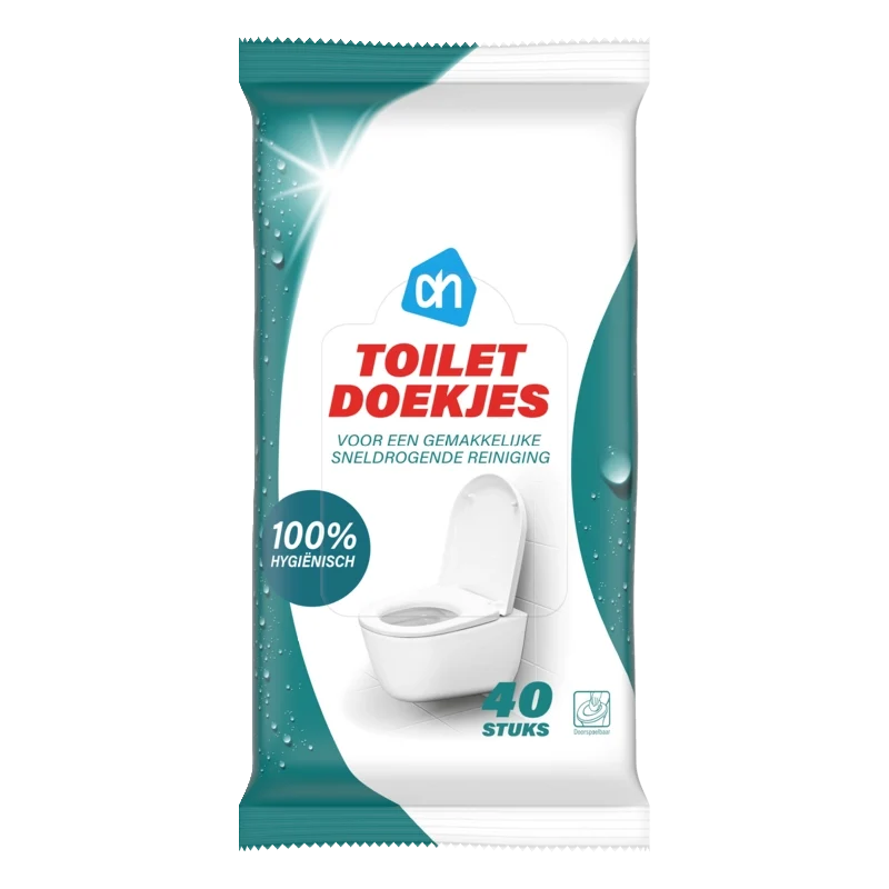 Toilet reinigingsdoekjes vochtig