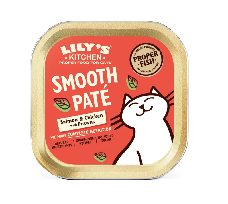 Lily's Kitchen Gladde paté met zalm & kip met garnalen